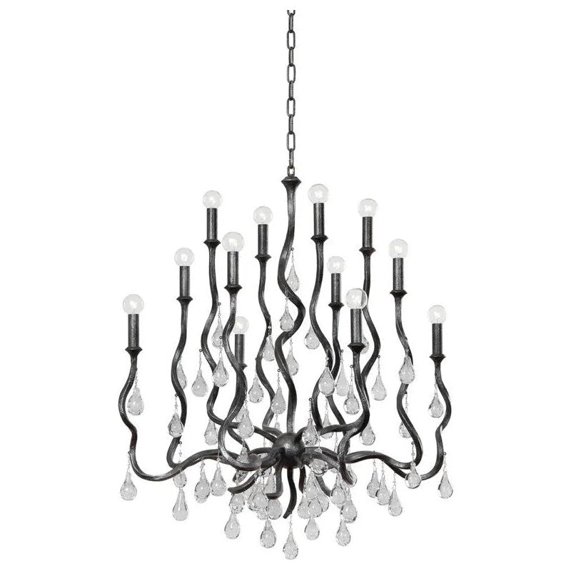 Corbett Lighting - Aveline Chandelier - 414-34-BSL | Montreal Lighting & Hardware