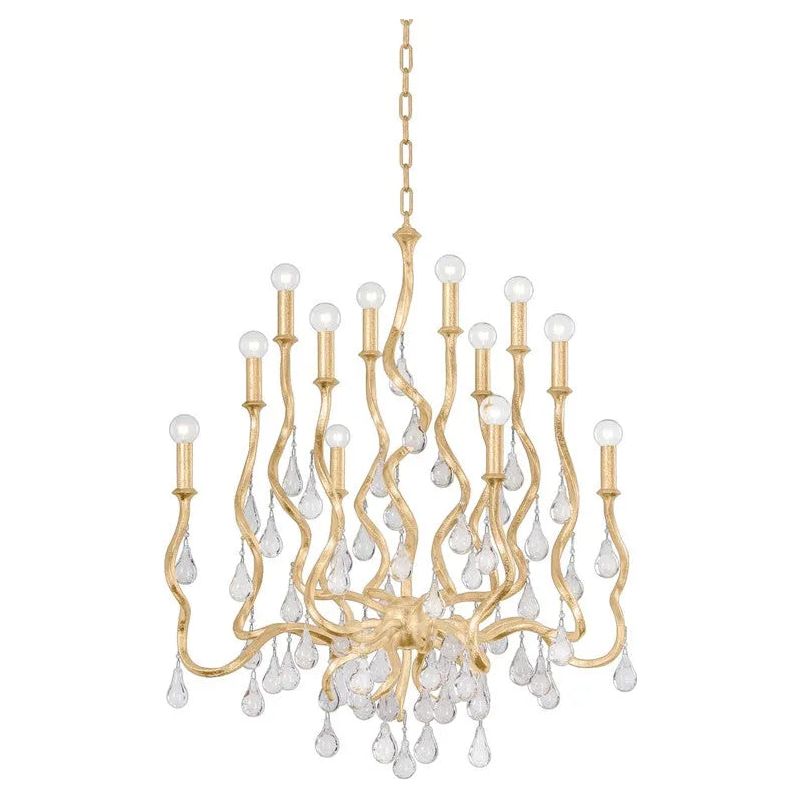 Corbett Lighting - Aveline Chandelier - 414-34-GL | Montreal Lighting & Hardware