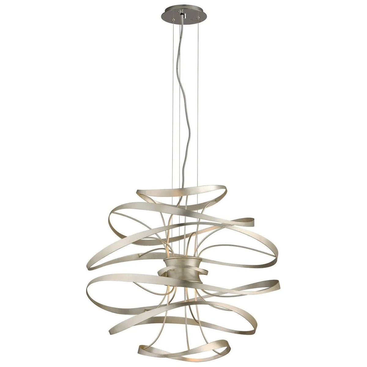 Corbett Lighting - Calligraphy LED Chandelier - 213-42-SL/SS | Montreal Lighting & Hardware