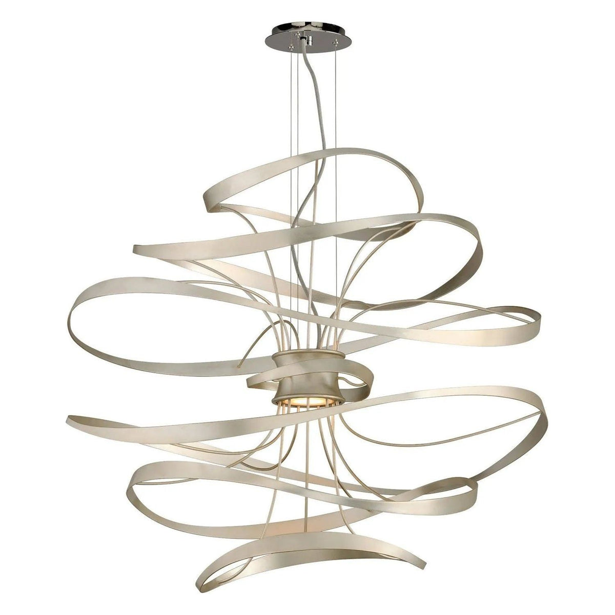 Corbett Lighting - Calligraphy LED Chandelier - 213-43-SL/SS | Montreal Lighting & Hardware