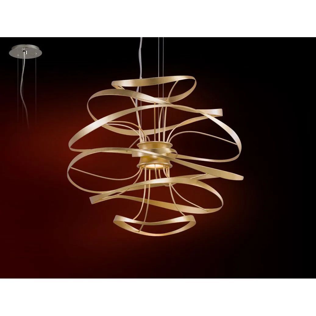 Corbett Lighting - Calligraphy LED Chandelier - 216-41-GL/SS | Montreal Lighting & Hardware