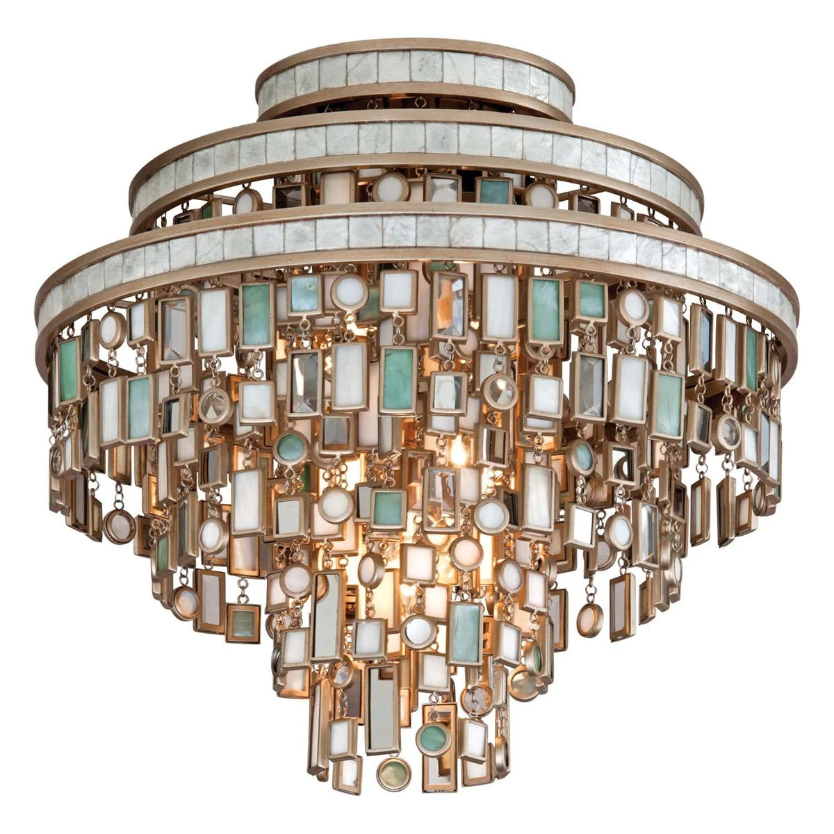 Corbett Lighting - Dolcetti Semi Flush Mount - 142-33-CPL | Montreal Lighting & Hardware