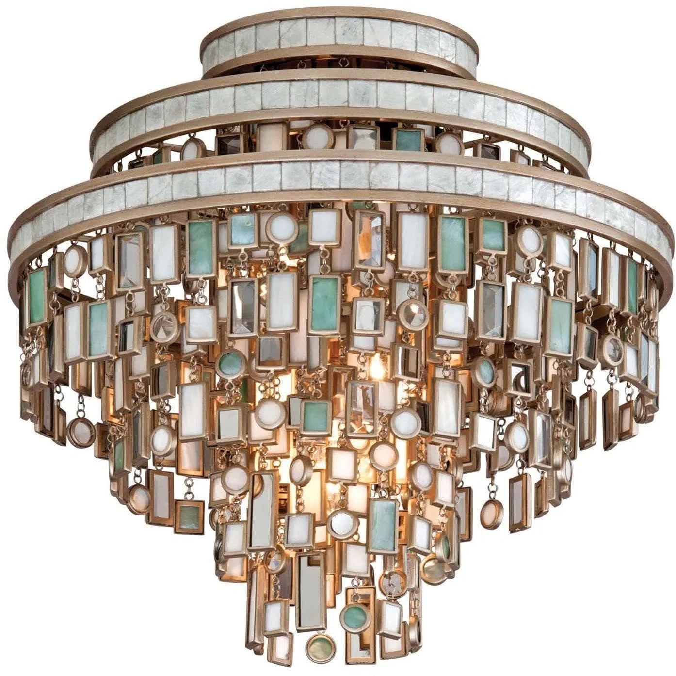 Corbett Lighting - Dolcetti Semi Flush Mount - 142-33-CPL | Montreal Lighting & Hardware