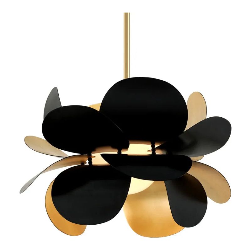 Corbett Lighting - Ginger Chandelier - 308-42-GL/SBK | Montreal Lighting & Hardware