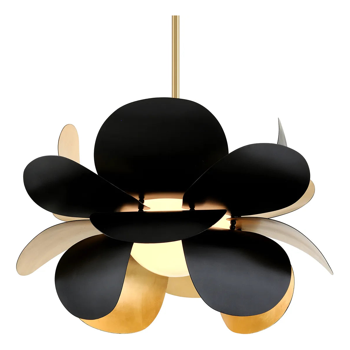 Corbett Lighting - Ginger Chandelier - 308-42-GL/SBK | Montreal Lighting & Hardware