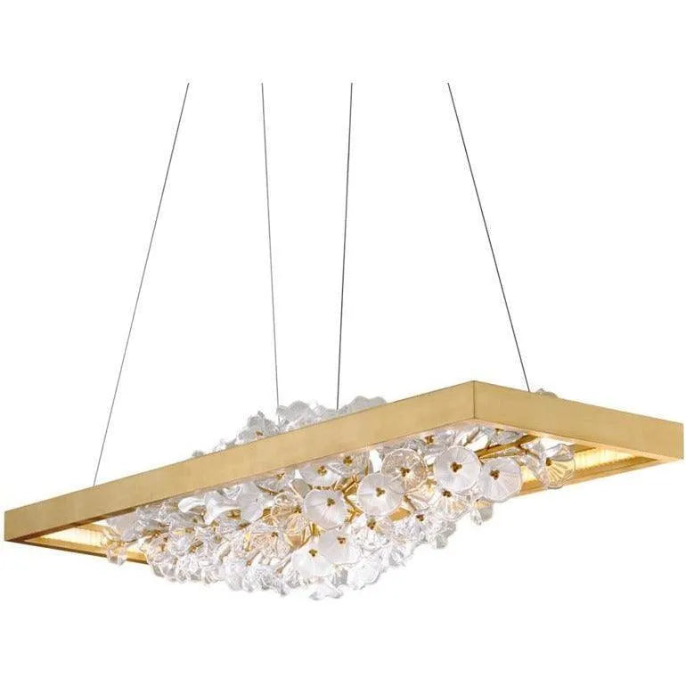 Corbett Lighting - Jasmine Floral Linear Suspension - 268-51-GL | Montreal Lighting & Hardware