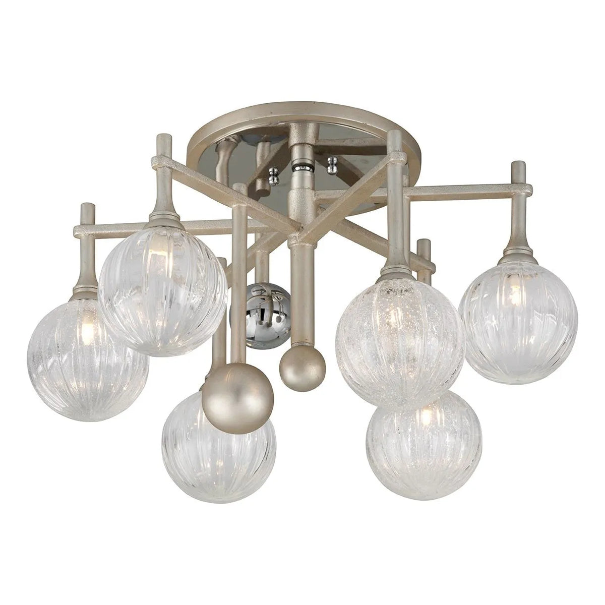 Corbett Lighting - Majorette Semi Flush Mount - 241-36-SL/PC | Montreal Lighting & Hardware