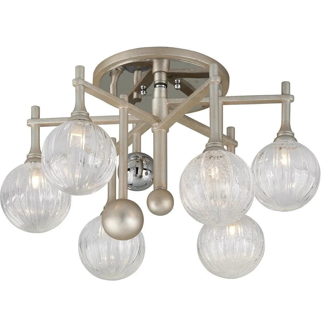 Corbett Lighting - Majorette Semi Flush Mount - 241-36-SL/PC | Montreal Lighting & Hardware