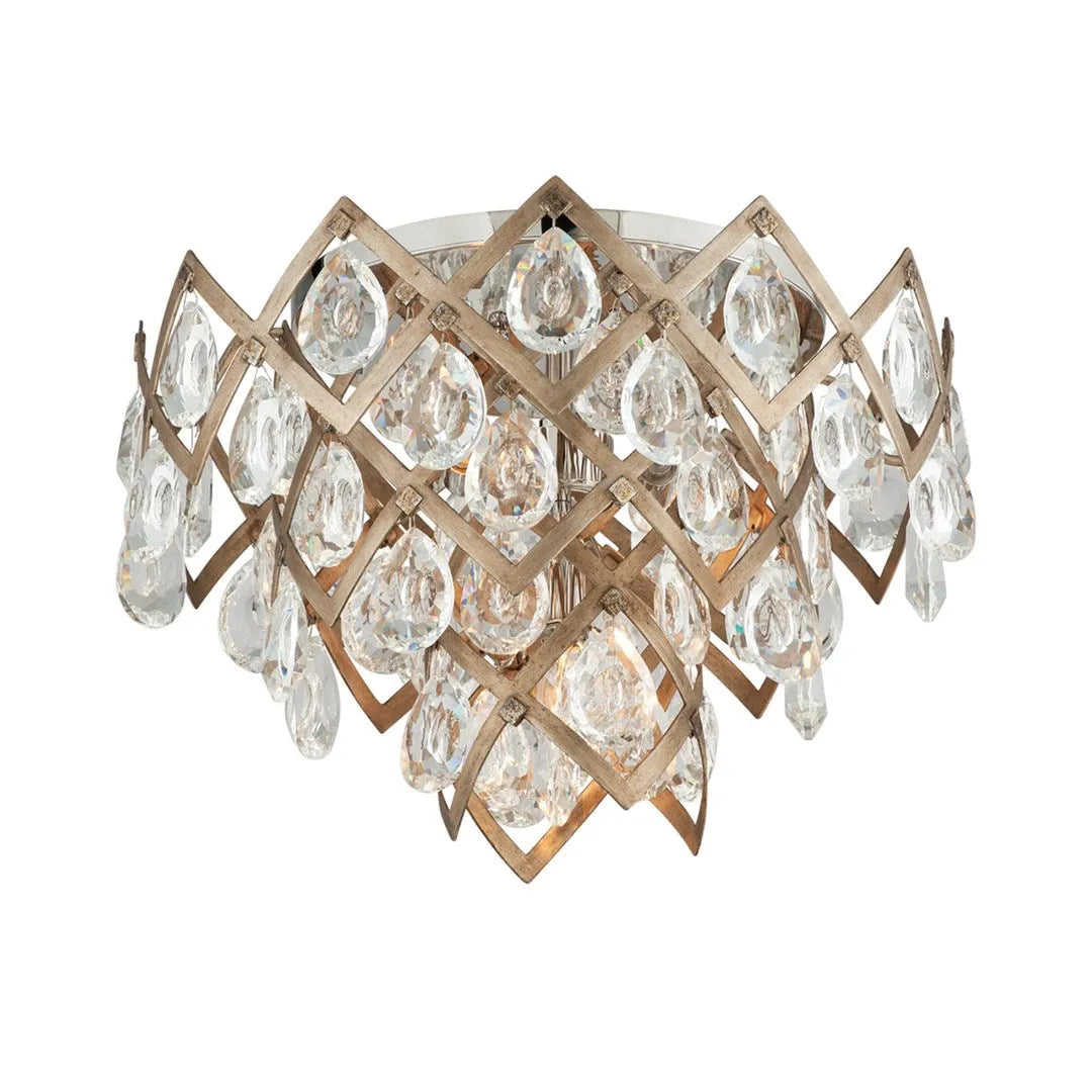 Corbett Lighting - Tiara Semi Flush Mount - 214-33-SGL/SS | Montreal Lighting & Hardware