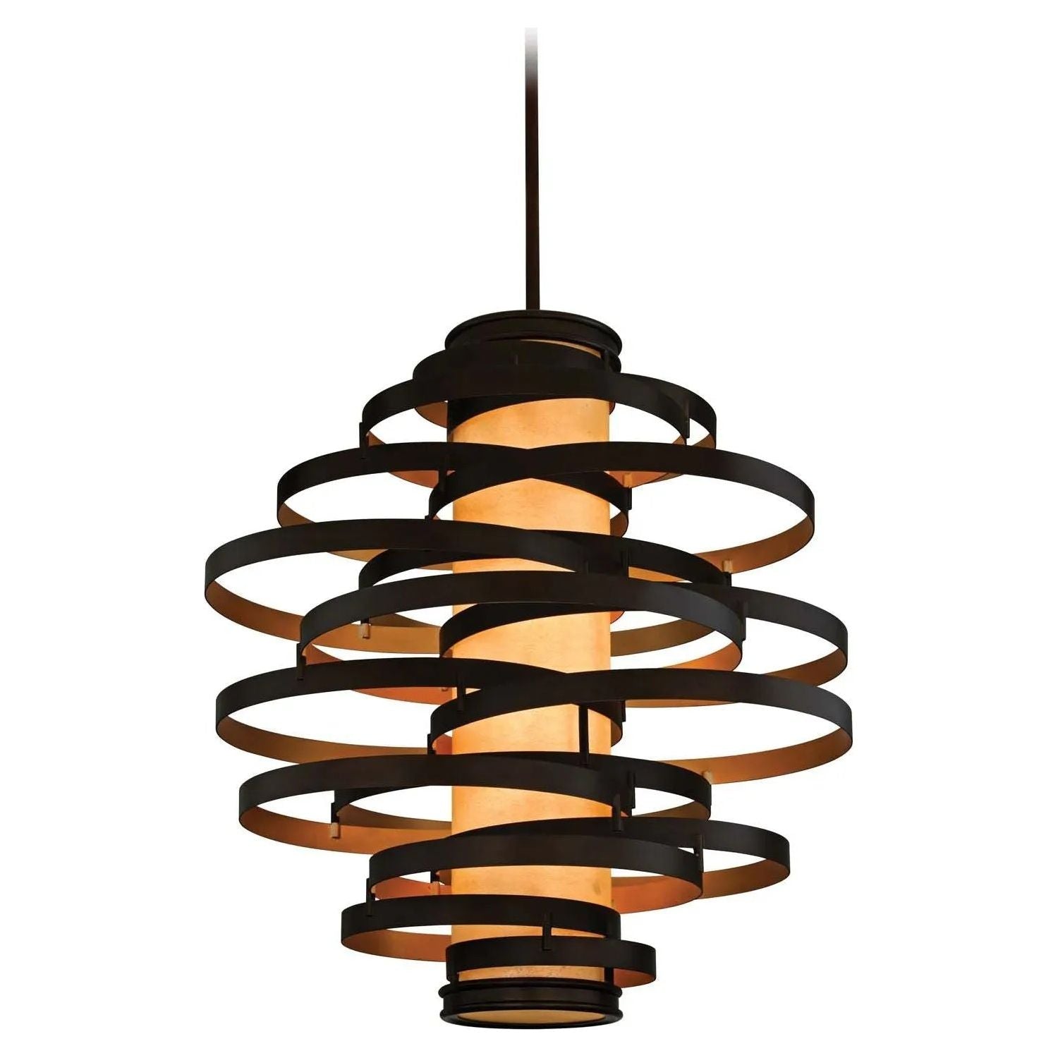 Corbett Lighting - Vertigo Chandelier - 113-76-BRL/GL | Montreal Lighting & Hardware