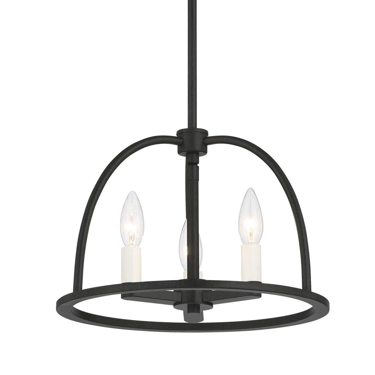 Crystorama - Abbott Chandelier - ABB-3003-BK | Montreal Lighting & Hardware