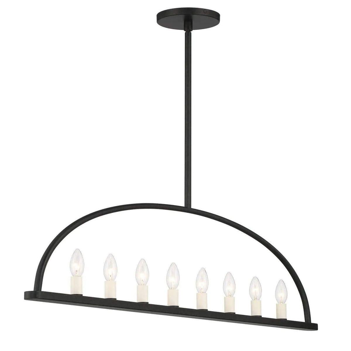 Crystorama - Abbott Linear Chandelier - ABB-3007-BK | Montreal Lighting & Hardware