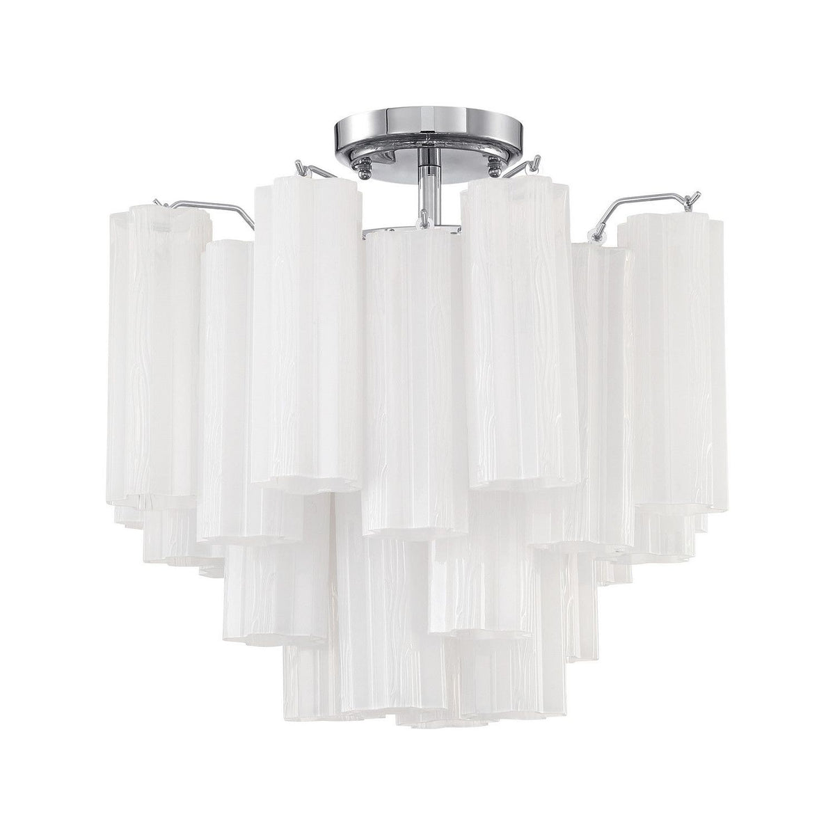 Crystorama - Addis Ceiling Mount - ADD-300-CH-WH_CEILING | Montreal Lighting & Hardware