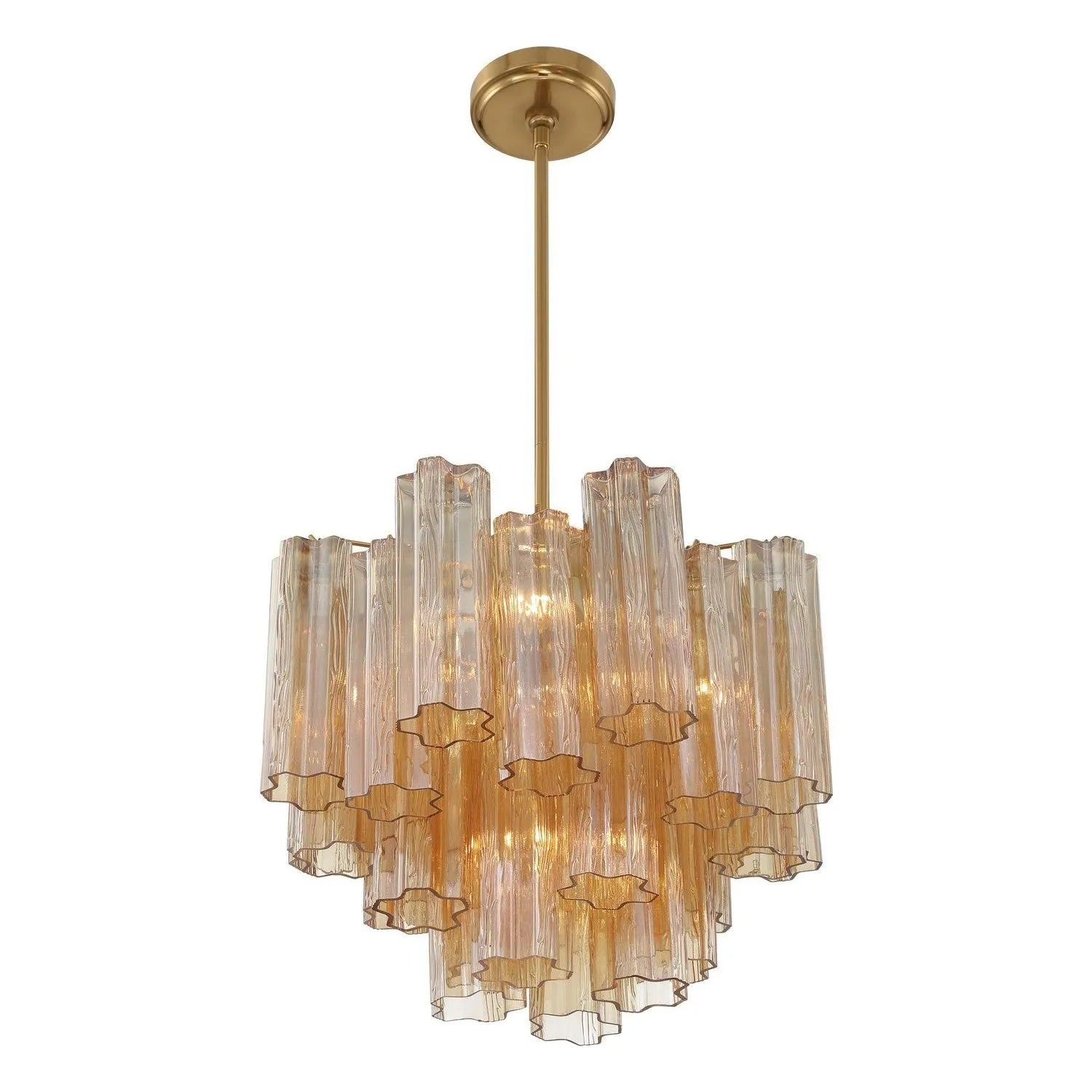 Crystorama - Addis Chandelier - ADD-300-AG-AM | Montreal Lighting & Hardware