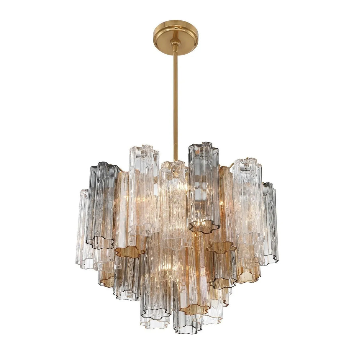 Crystorama - Addis Chandelier - ADD-300-AG-AM | Montreal Lighting & Hardware