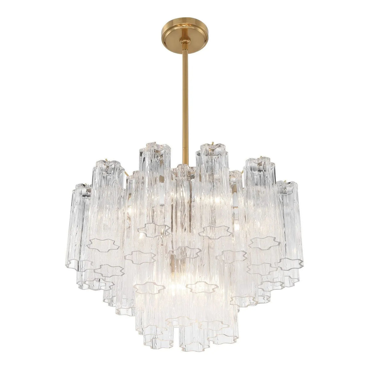 Crystorama - Addis Chandelier - ADD-300-AG-AM | Montreal Lighting & Hardware