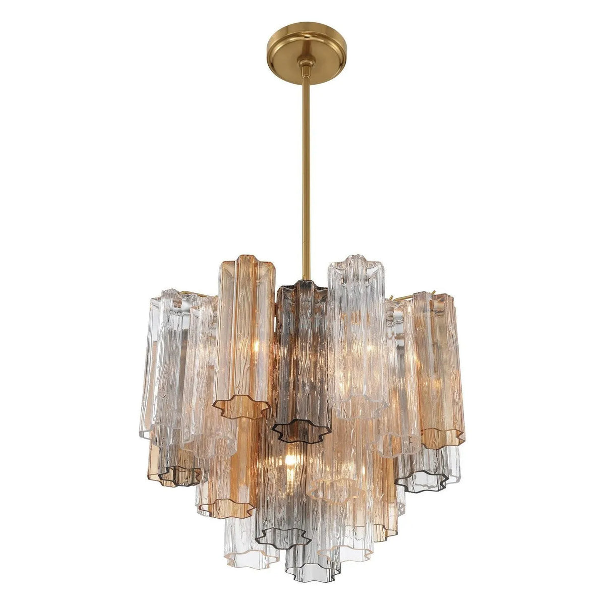 Crystorama - Addis Chandelier - ADD-300-AG-AM | Montreal Lighting & Hardware