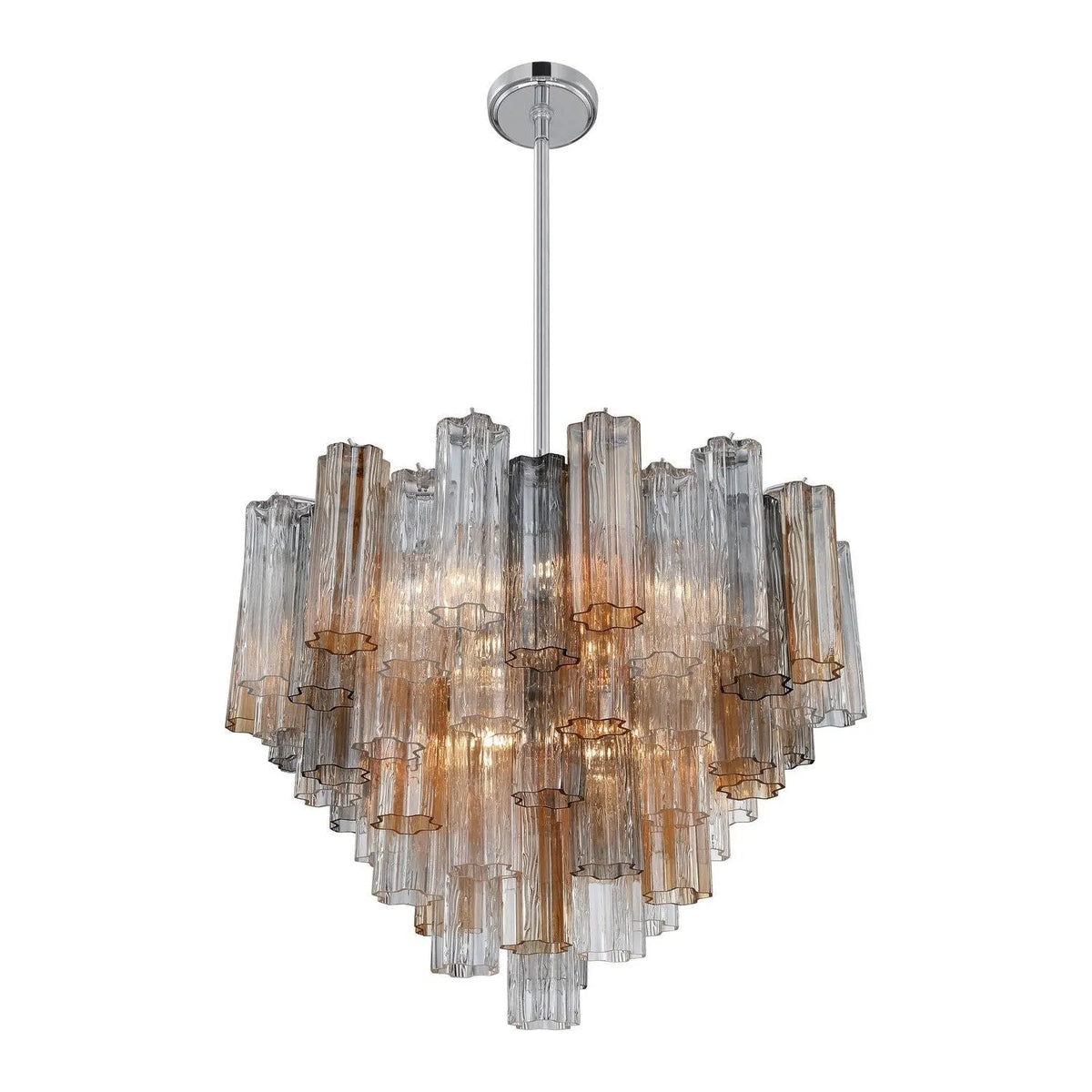 Crystorama - Addis Chandelier - ADD-300-AG-AM | Montreal Lighting & Hardware