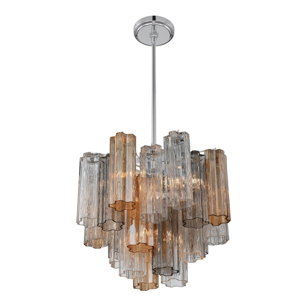 Crystorama - Addis Chandelier - ADD-300-AG-AM | Montreal Lighting & Hardware