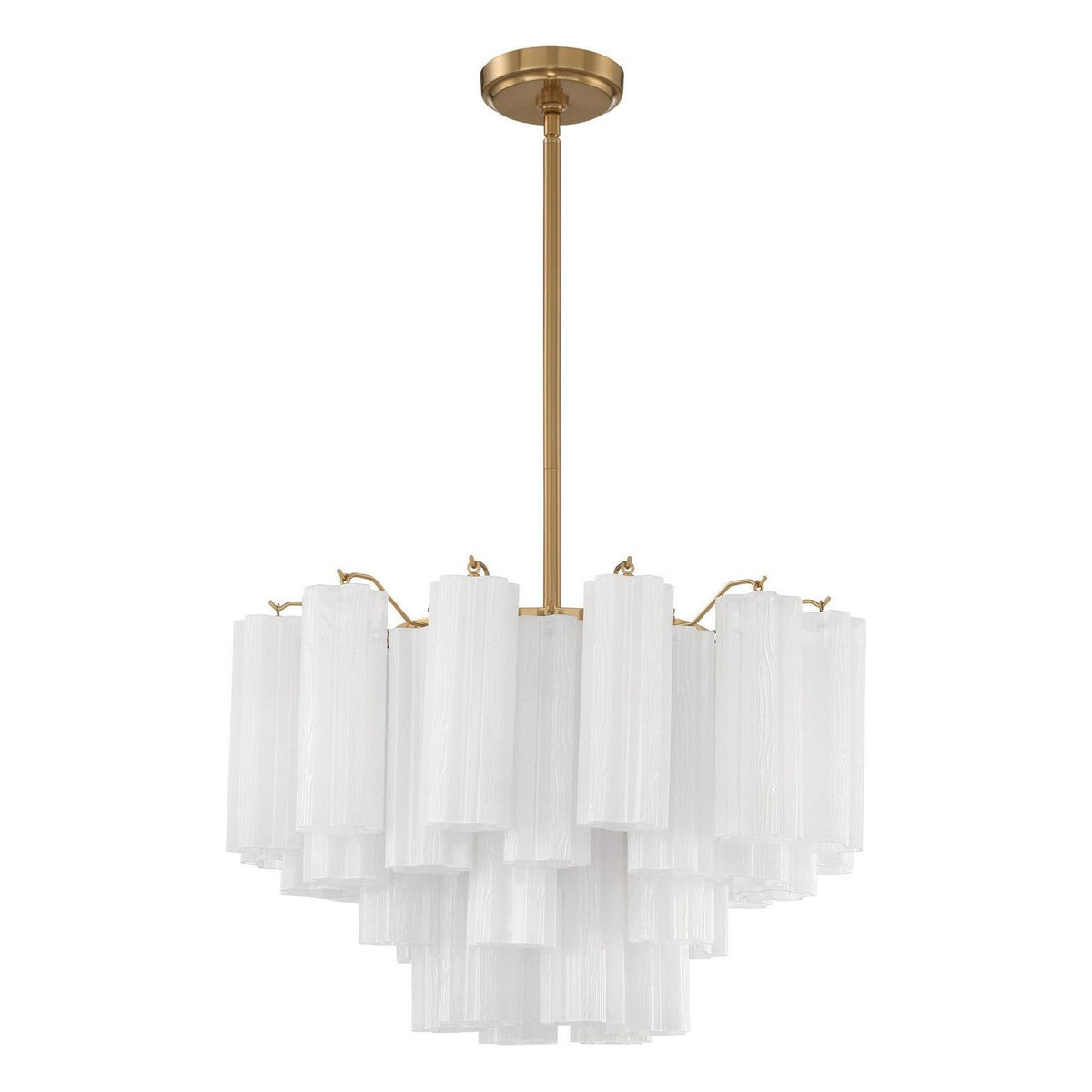 Crystorama - Addis Chandelier - ADD-308-AG-WH | Montreal Lighting & Hardware