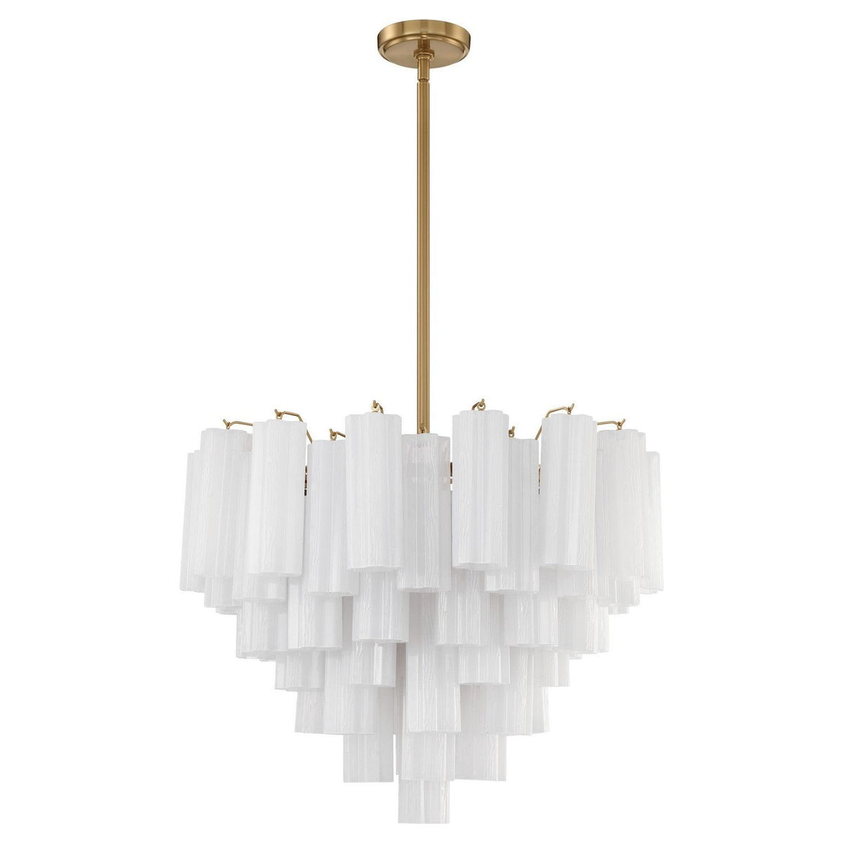 Crystorama - Addis Chandelier - ADD-312-AG-WH | Montreal Lighting & Hardware