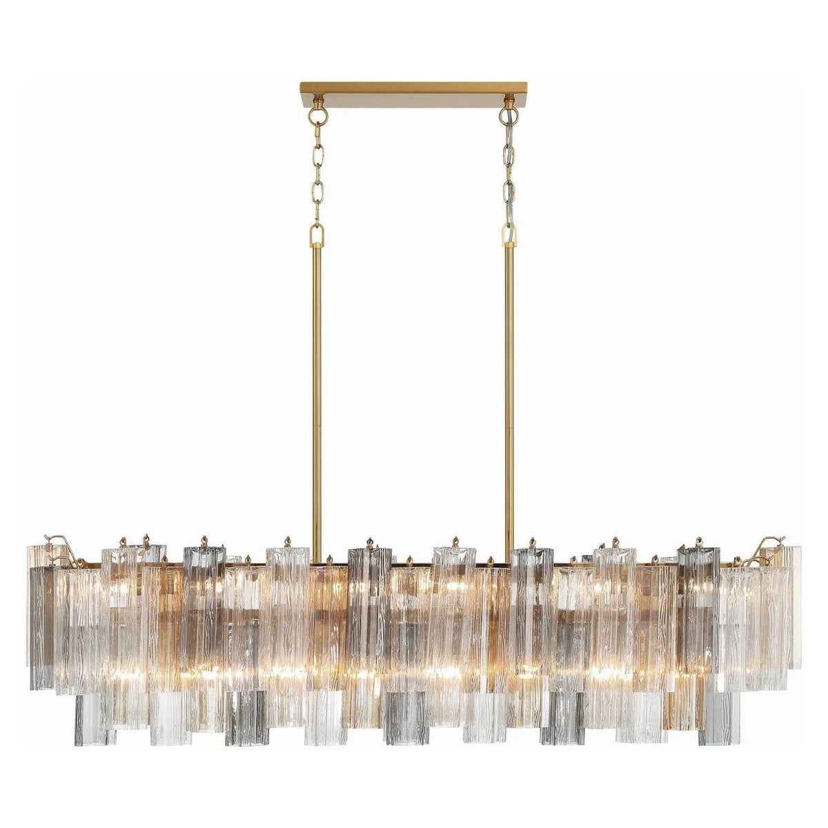 Crystorama - Addis Linear Chandelier - ADD-317-AG-AU | Montreal Lighting & Hardware