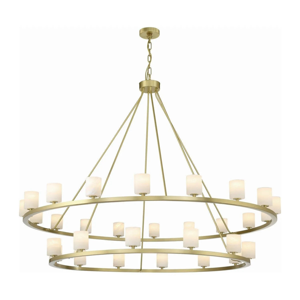 Crystorama - Aragon LED 2-Tier Chandelier - ARA-10269-SB-ST | Montreal Lighting & Hardware