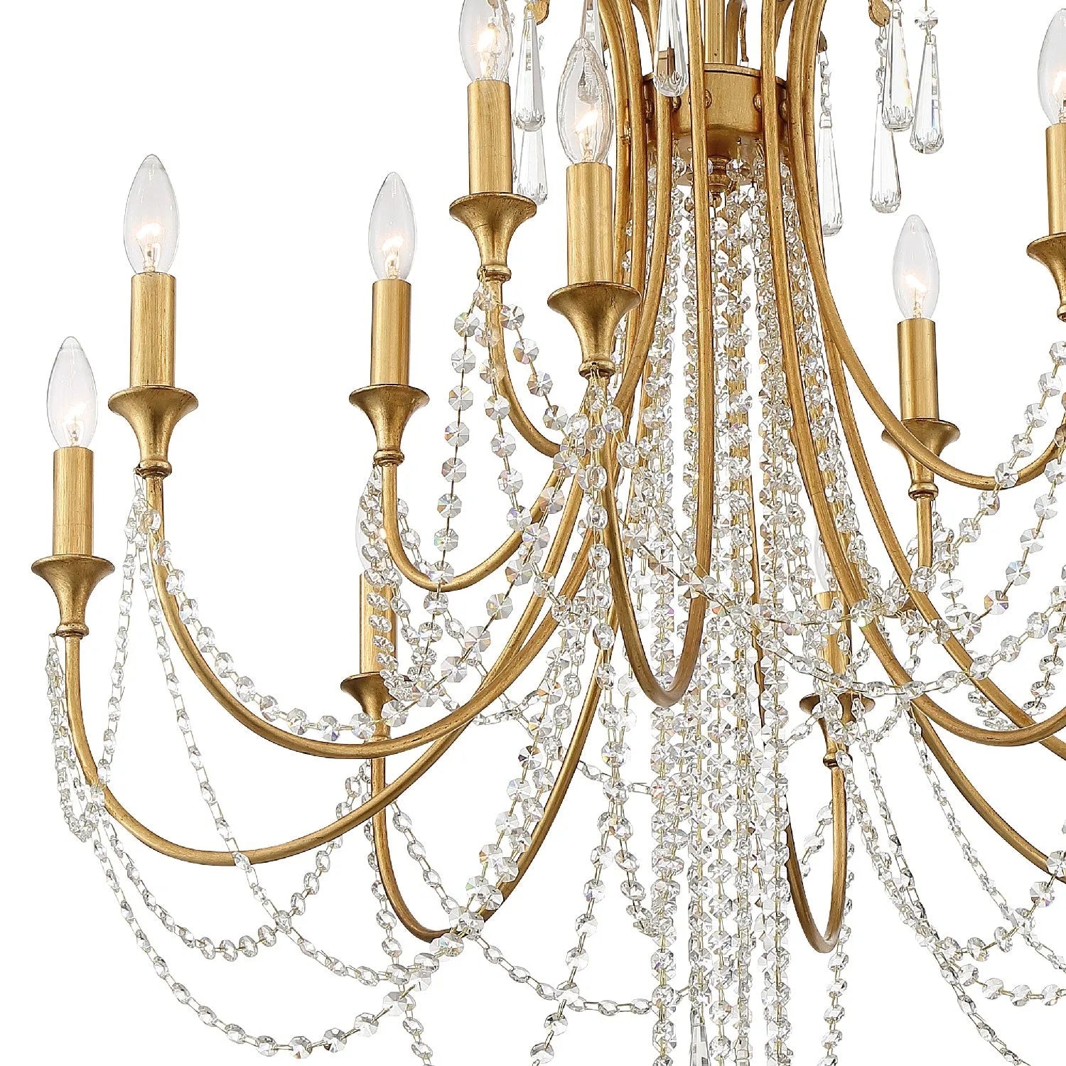 Crystorama - Arcadia 12 Light Chandelier - ARC-1909-GA-CL-MWP | Montreal Lighting & Hardware