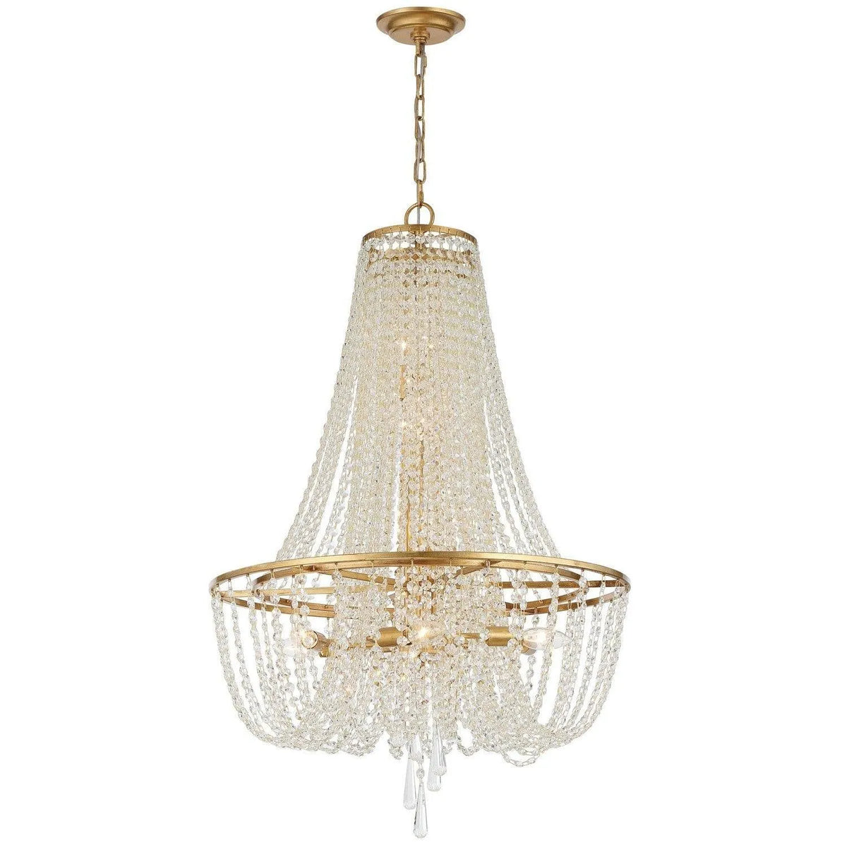 Crystorama - Arcadia Chandelier - ARC-1917-GA-CL-MWP | Montreal Lighting & Hardware