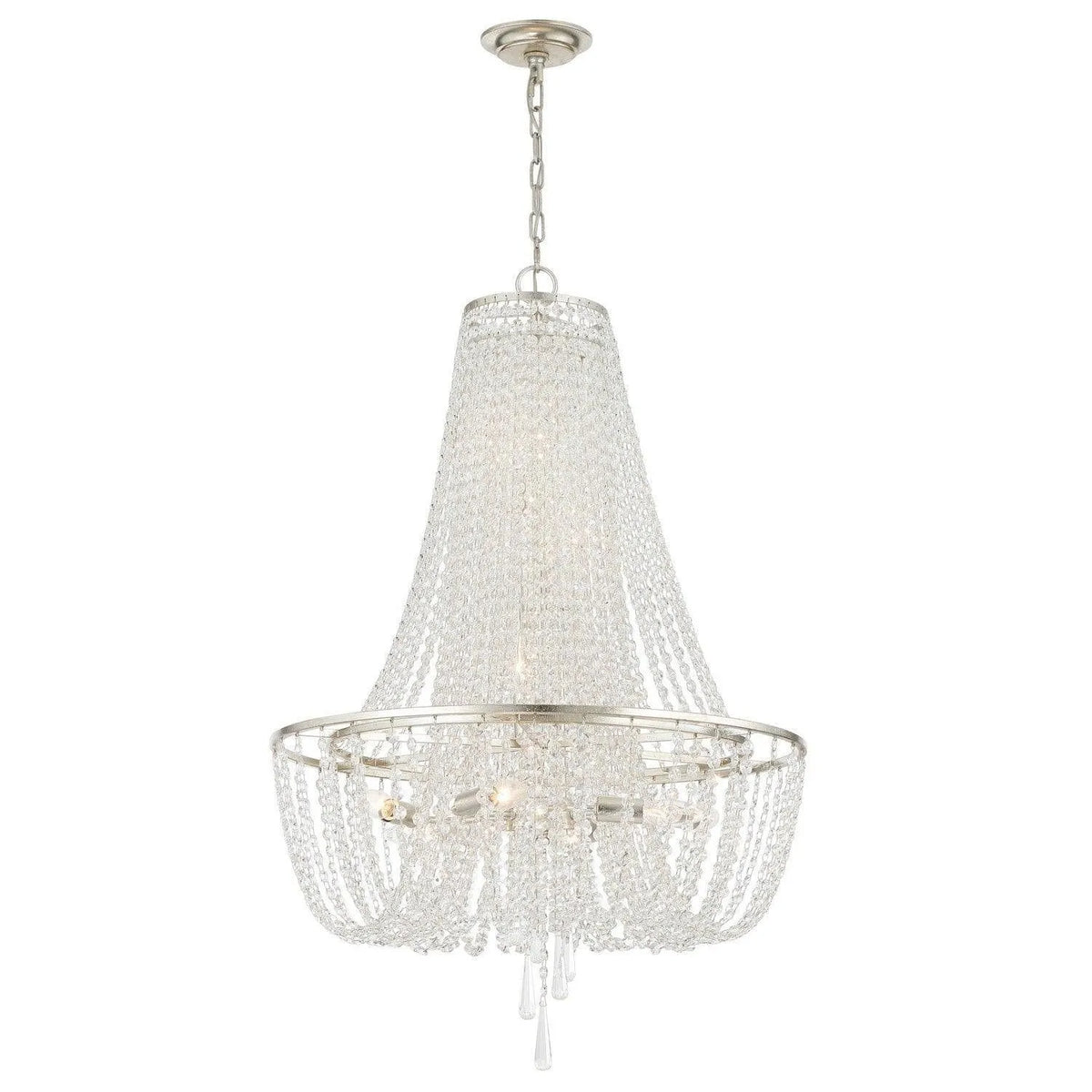 Crystorama - Arcadia Chandelier - ARC-1917-SA-CL-MWP | Montreal Lighting & Hardware