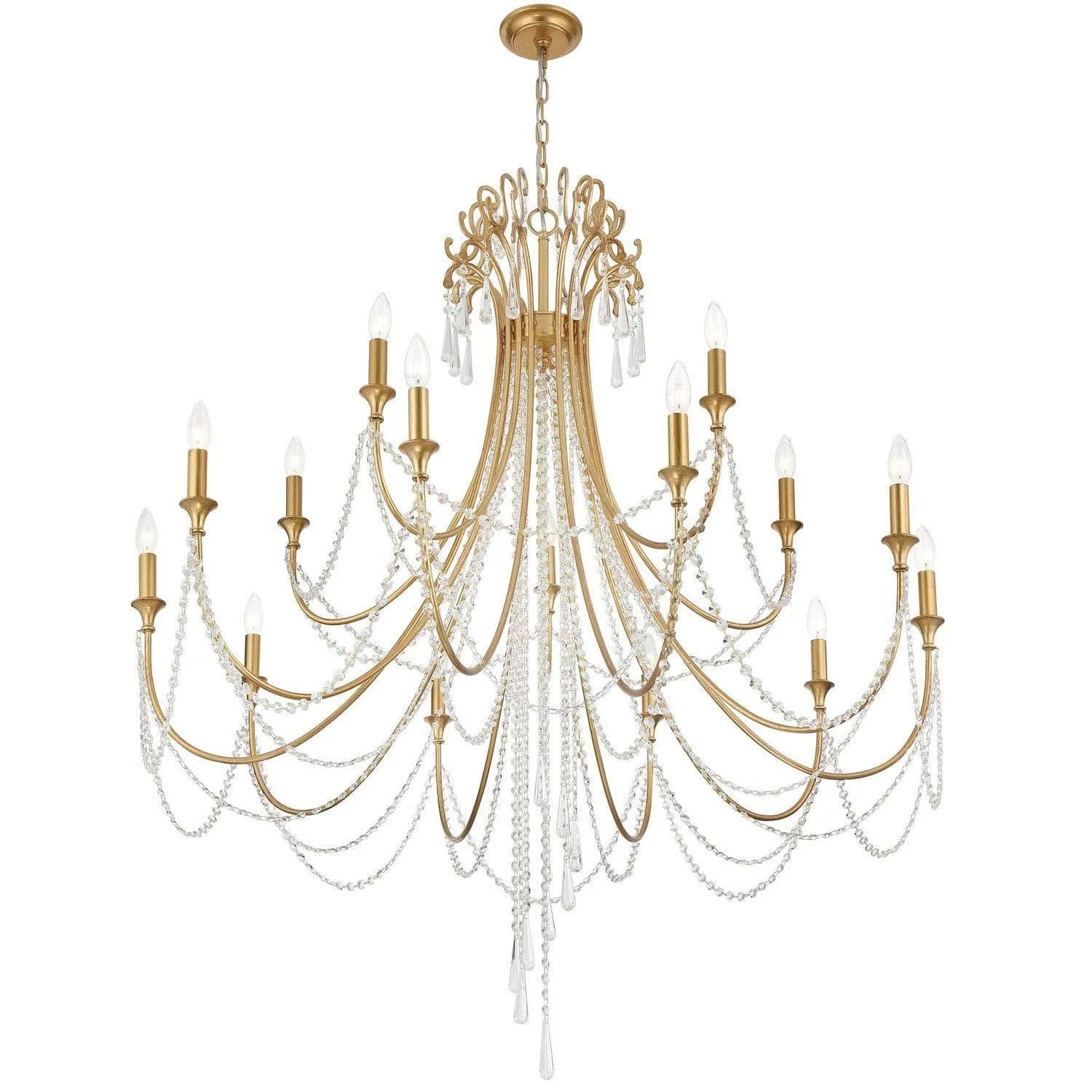 Crystorama - Arcadia Chandelier - ARC-1919-GA-CL-MWP | Montreal Lighting & Hardware