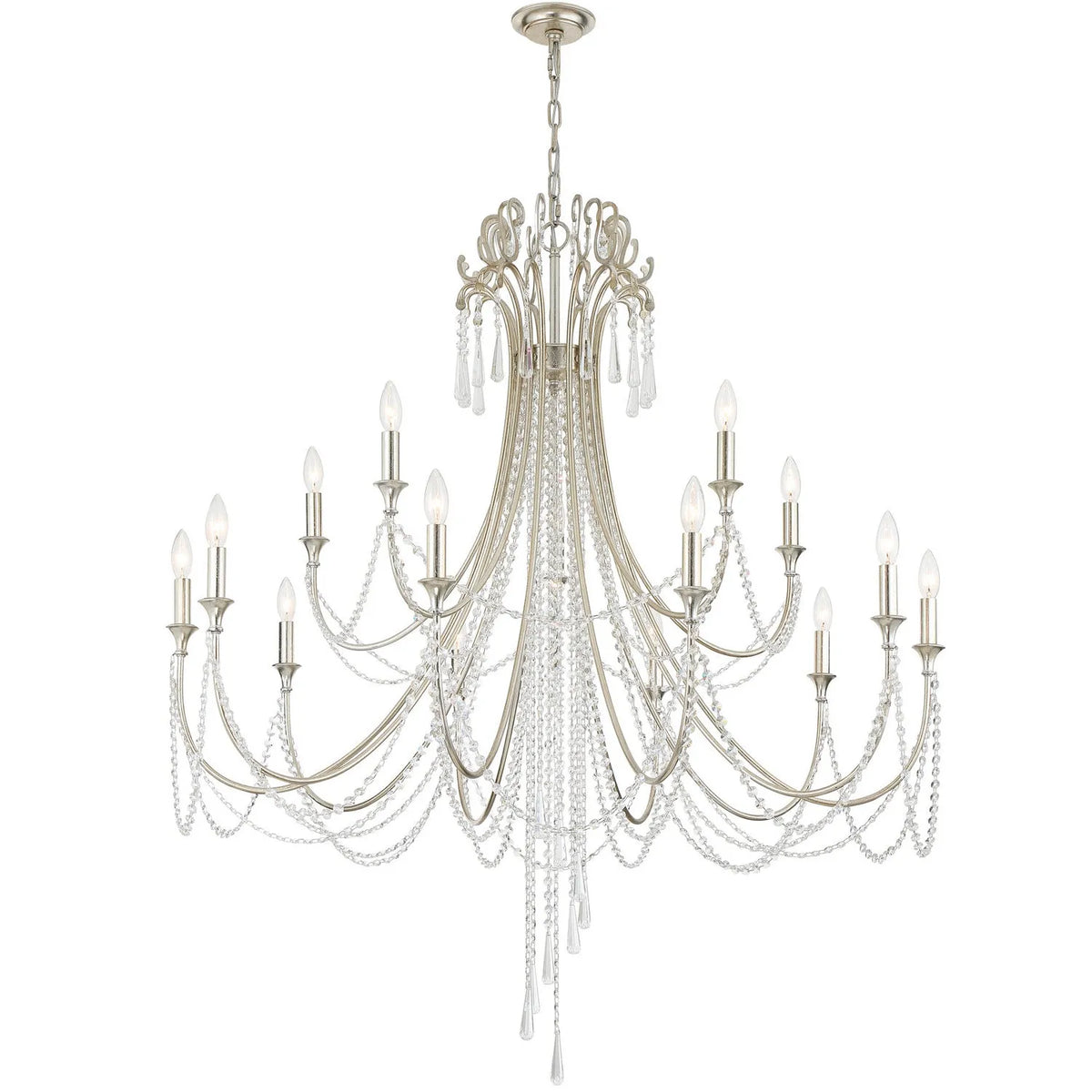 Crystorama - Arcadia Chandelier - ARC-1919-GA-CL-MWP | Montreal Lighting & Hardware