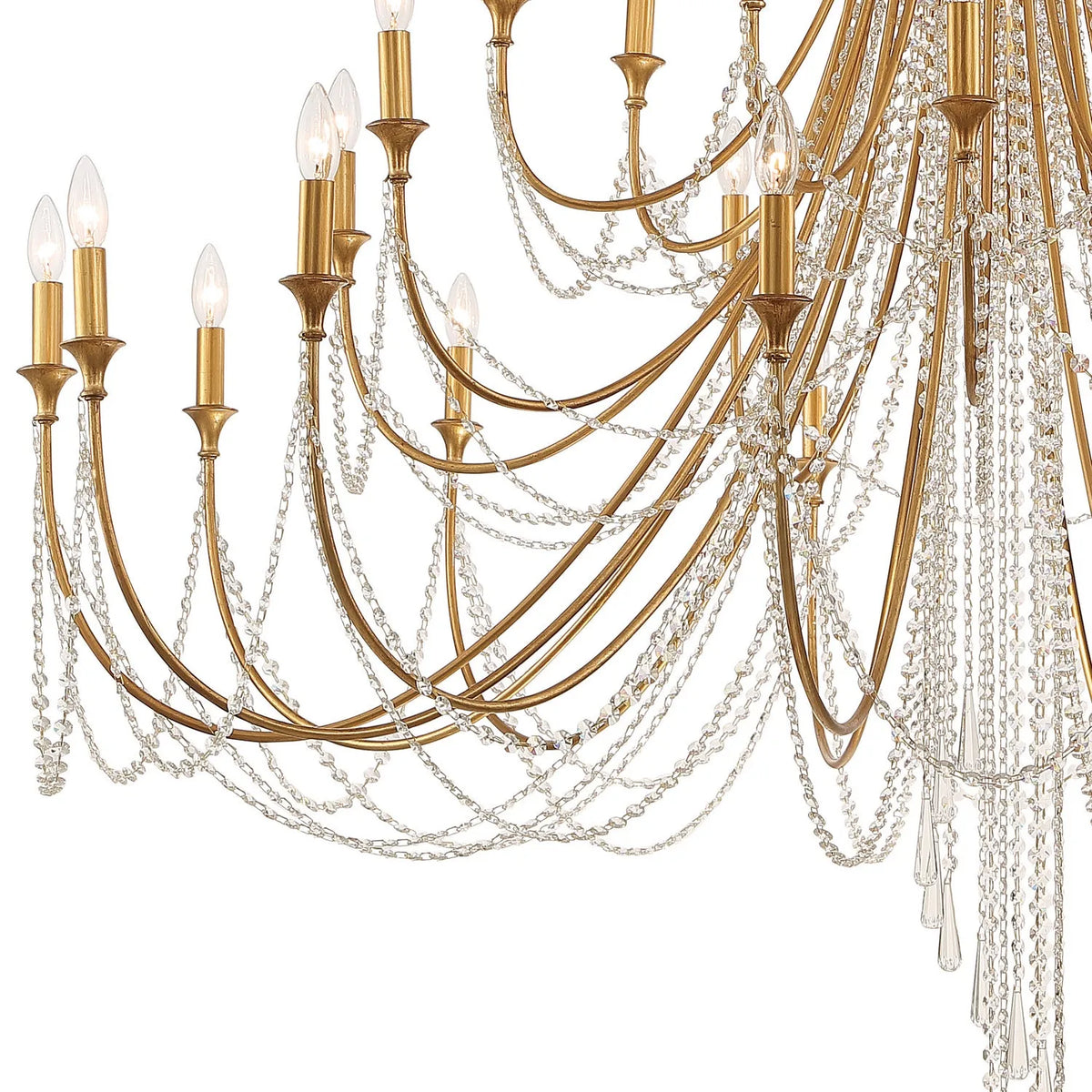 Crystorama - Arcadia Chandelier - ARC-1919-GA-CL-MWP | Montreal Lighting & Hardware