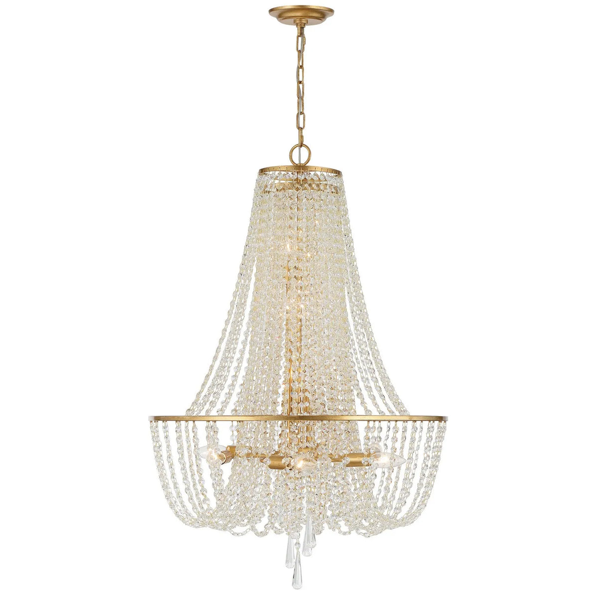 Crystorama - Arcadia Chandelier - ARC-1919-GA-CL-MWP | Montreal Lighting & Hardware