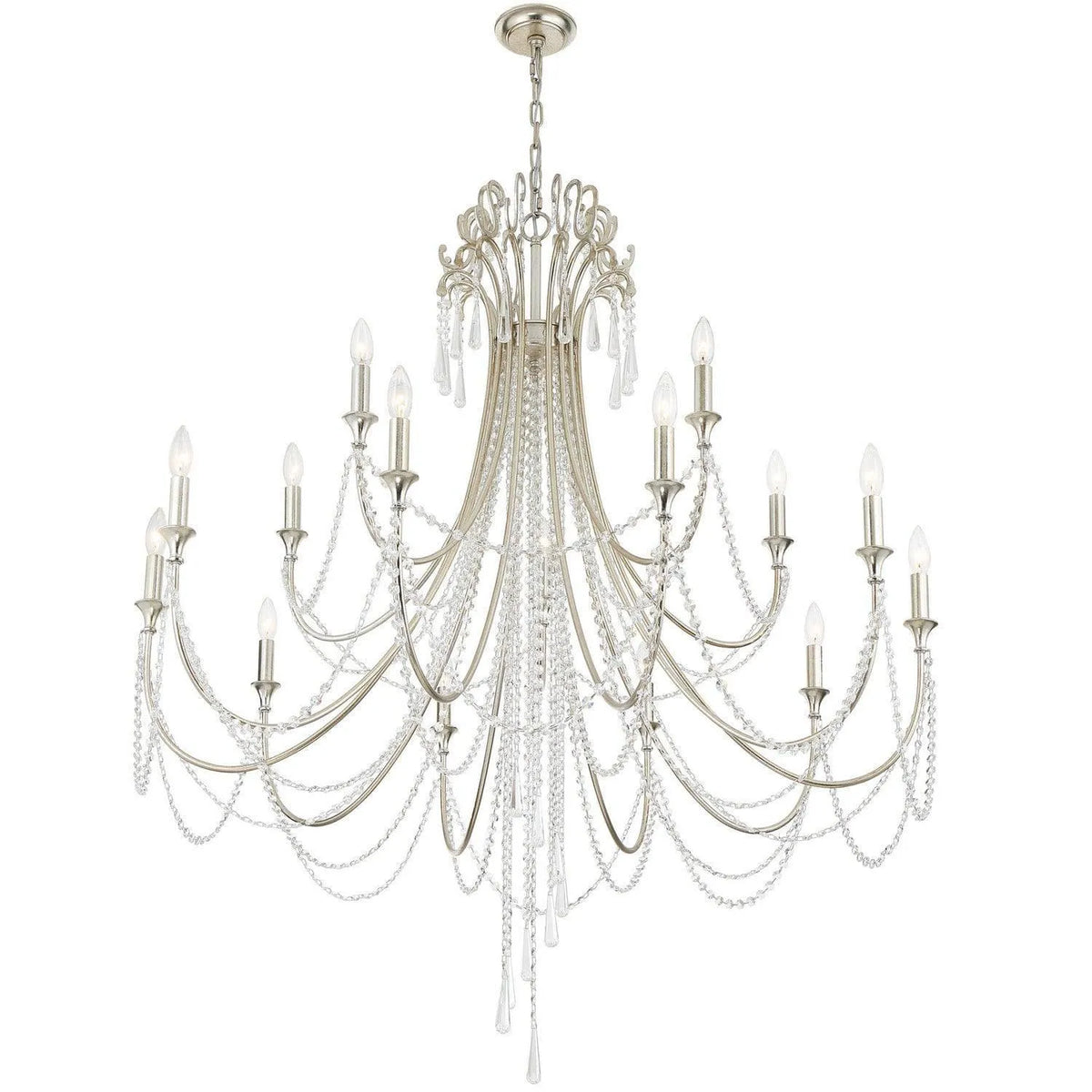 Crystorama - Arcadia Chandelier - ARC-1919-SA-CL-MWP | Montreal Lighting & Hardware