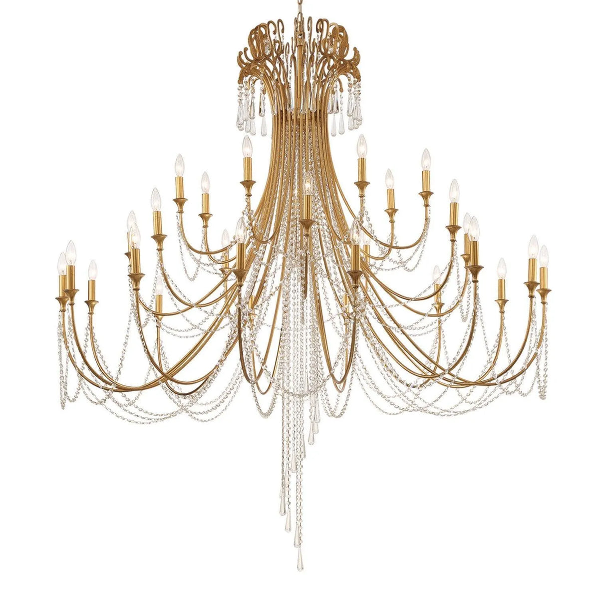 Crystorama - Arcadia Chandelier - ARC-1929-GA-CL-MWP | Montreal Lighting & Hardware