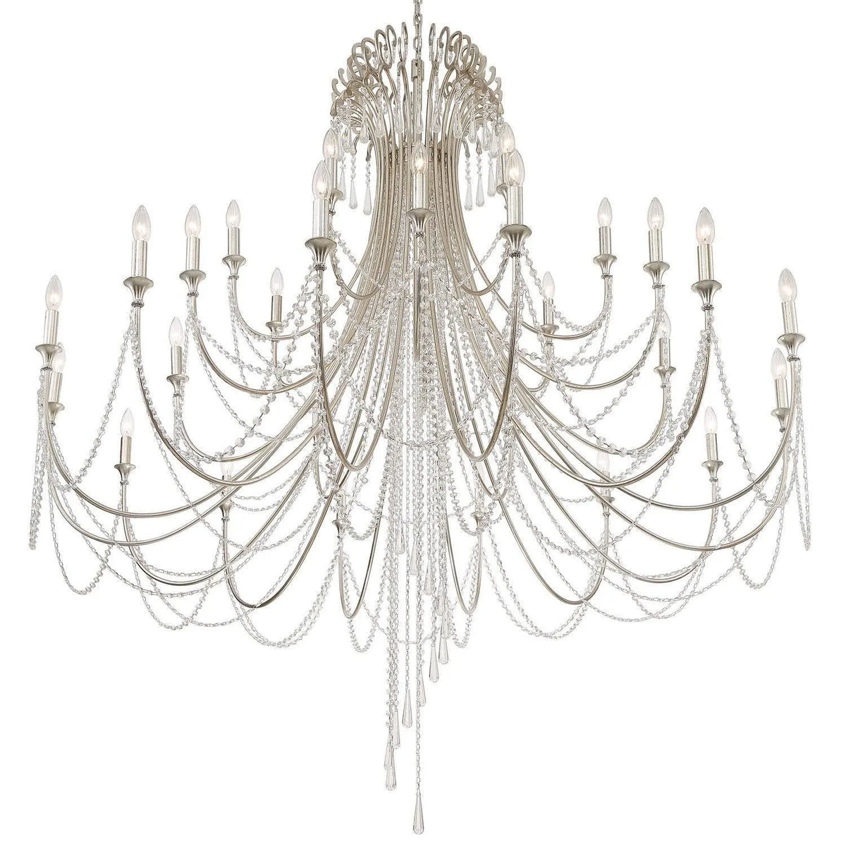 Crystorama - Arcadia Chandelier - ARC-1929-SA-CL-MWP | Montreal Lighting & Hardware