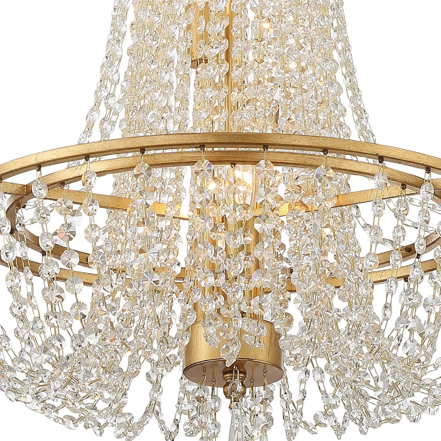 Crystorama - Arcadia Four Light Chandelier - ARC-1907-GA-CL-MWP | Montreal Lighting & Hardware