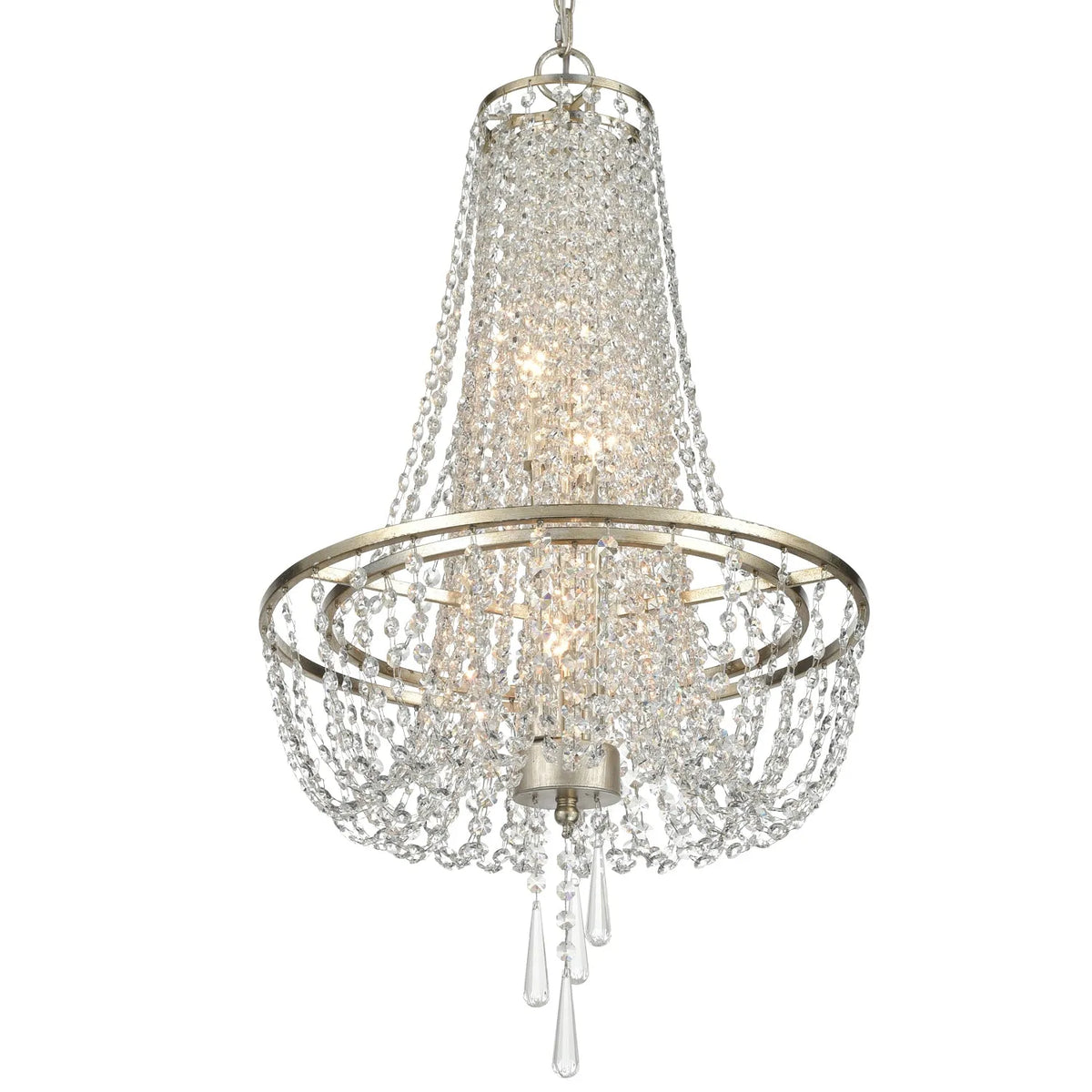 Crystorama - Arcadia Four Light Chandelier - ARC-1907-GA-CL-MWP | Montreal Lighting & Hardware