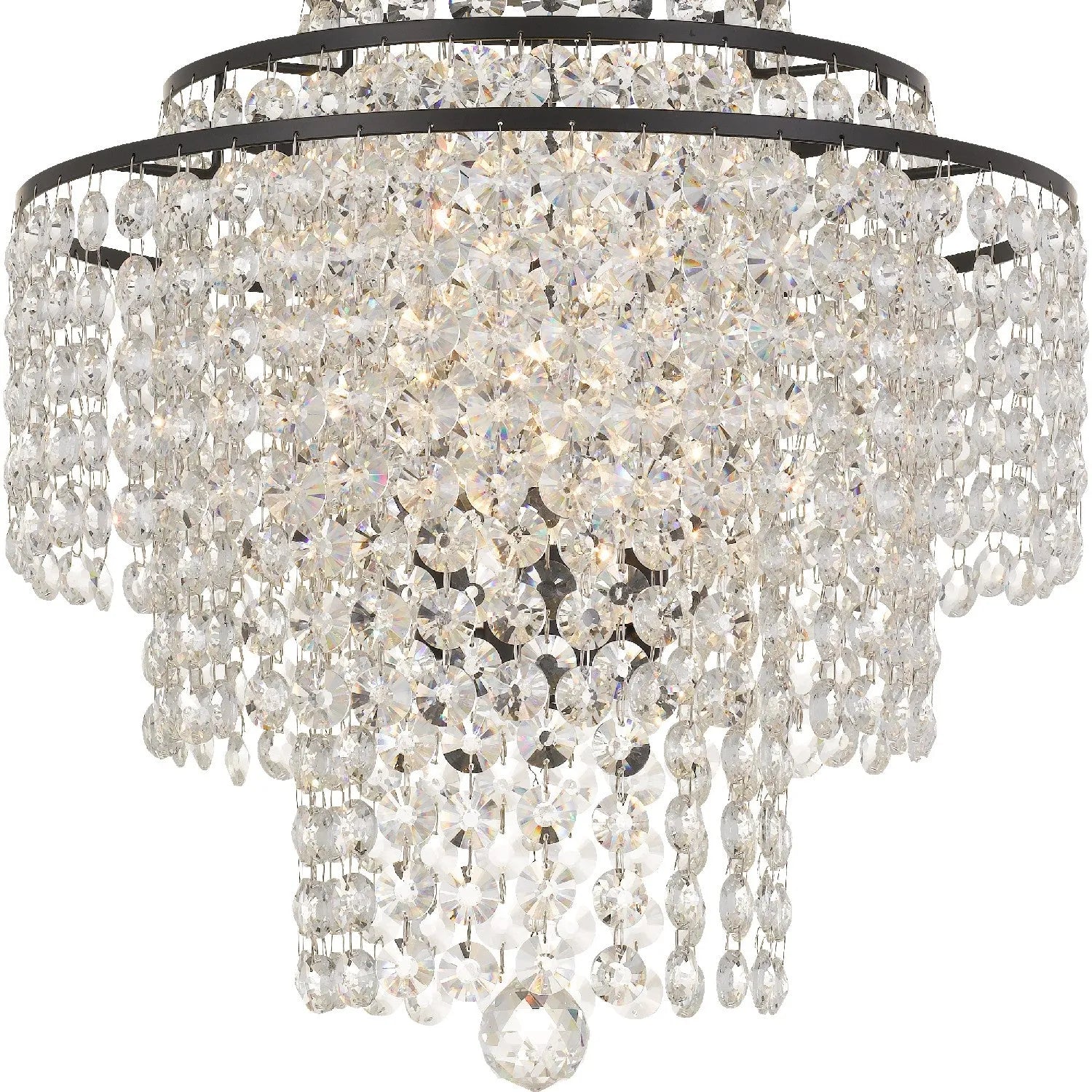 Crystorama - Arielle Four Light Chandelier - ARI-304-DB-CL-MWP | Montreal Lighting & Hardware