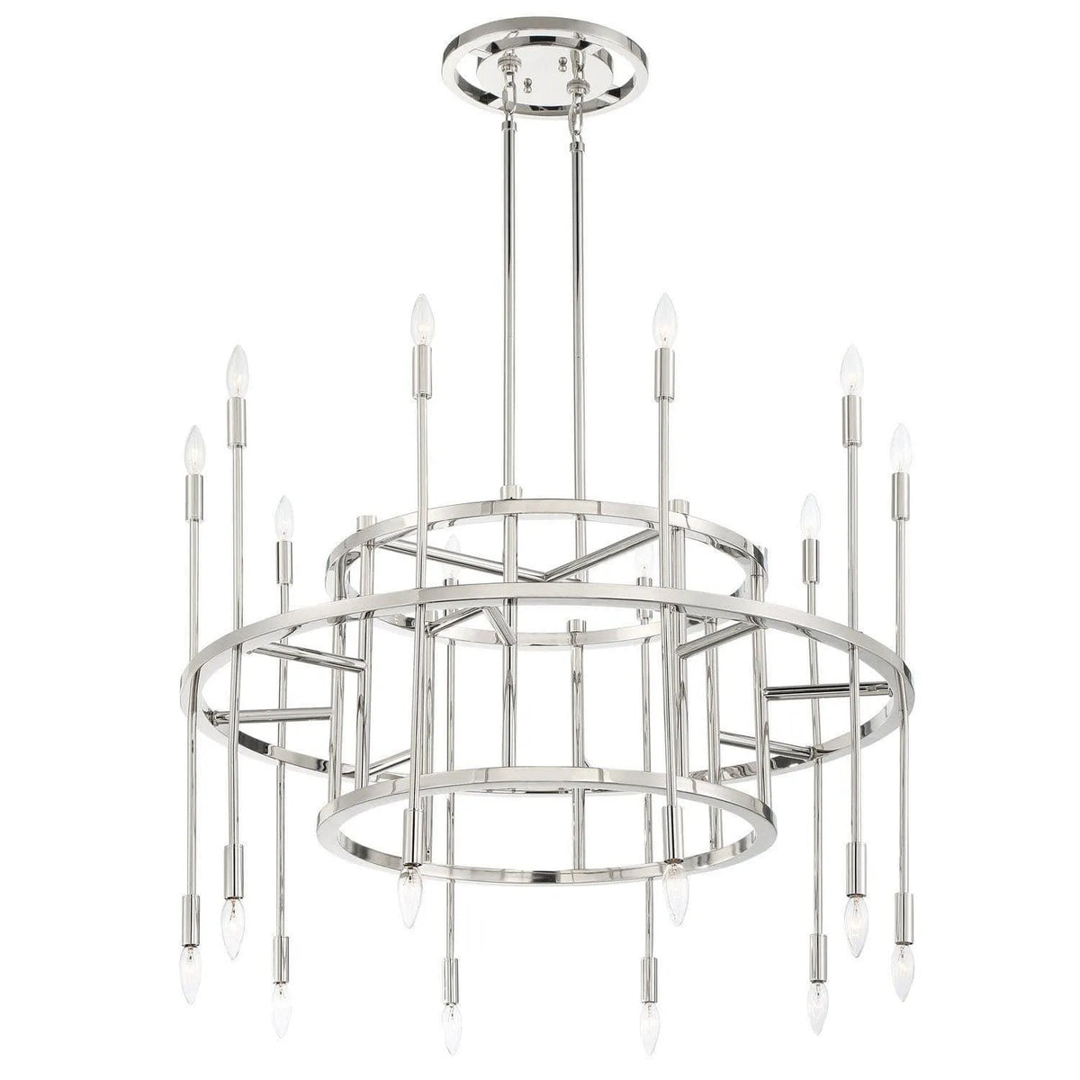 Crystorama - Aries Chandelier - ARS-B4020-PN | Montreal Lighting & Hardware