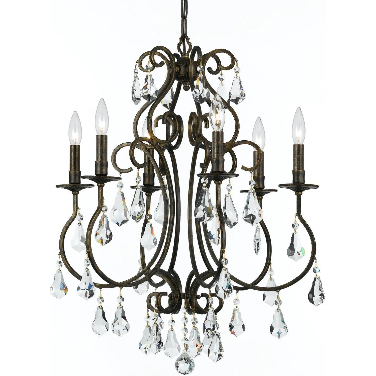 Crystorama - Ashton Chandelier - 5016-EB-CL-MWP | Montreal Lighting & Hardware