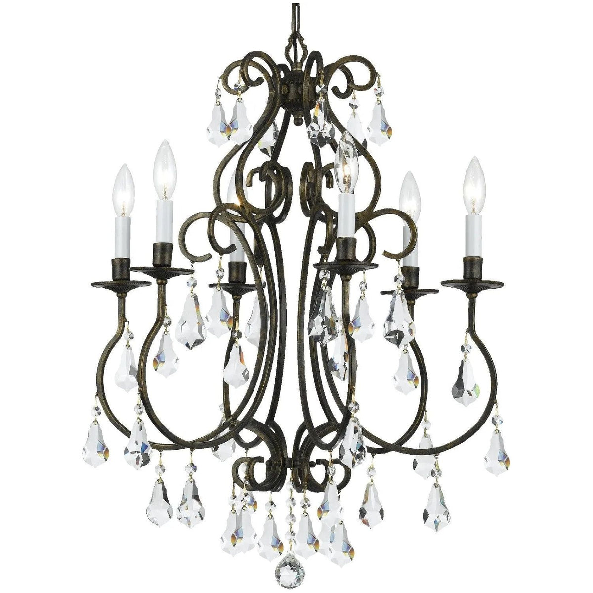 Crystorama - Ashton Chandelier - 5016-EB-CL-S | Montreal Lighting & Hardware