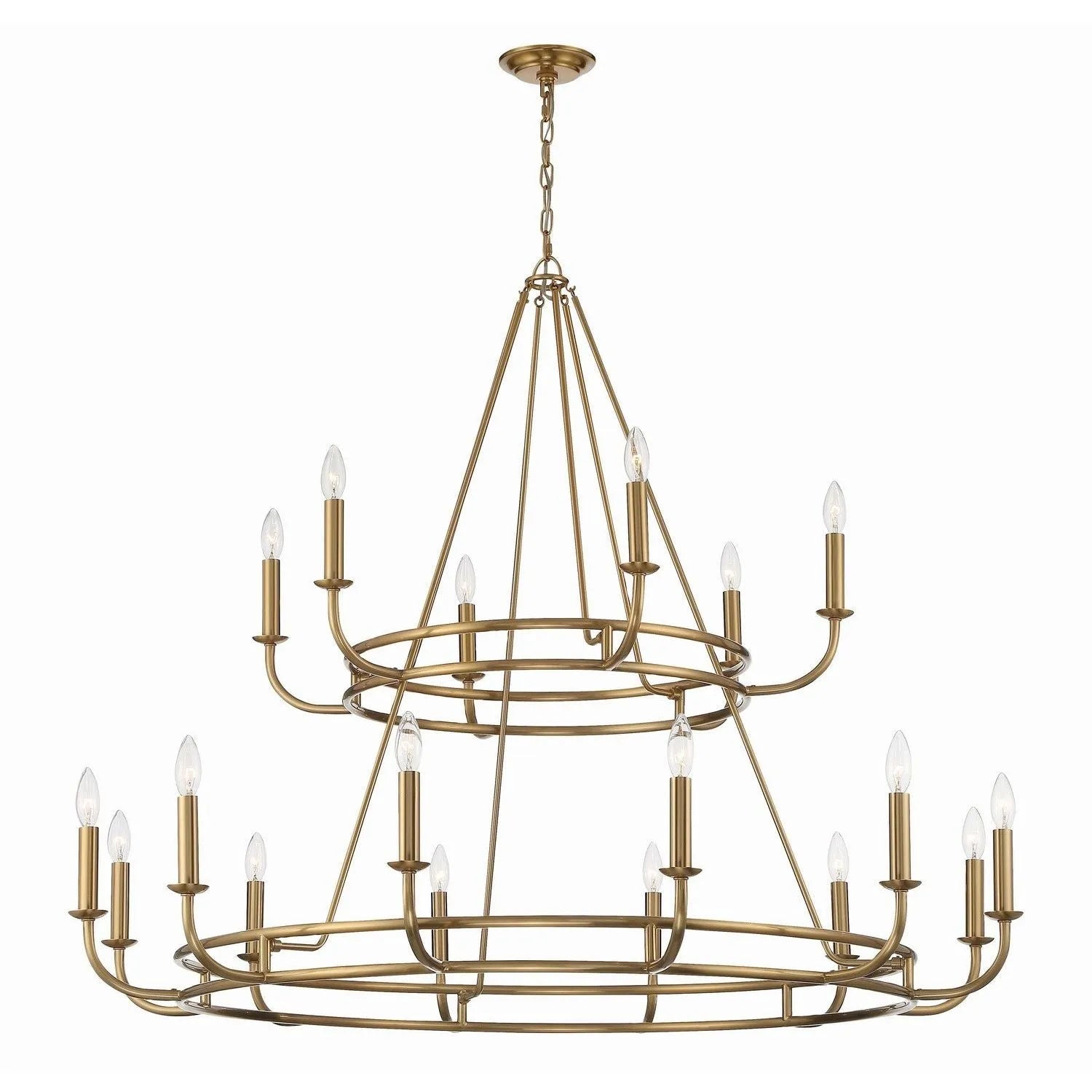 Crystorama - Bailey Chandelier - BAI-A2109-AG | Montreal Lighting & Hardware