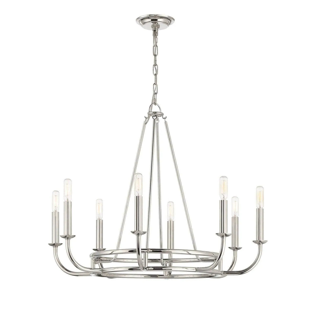 Crystorama - Bailey Chandelier - BAI-A2109-AG | Montreal Lighting & Hardware