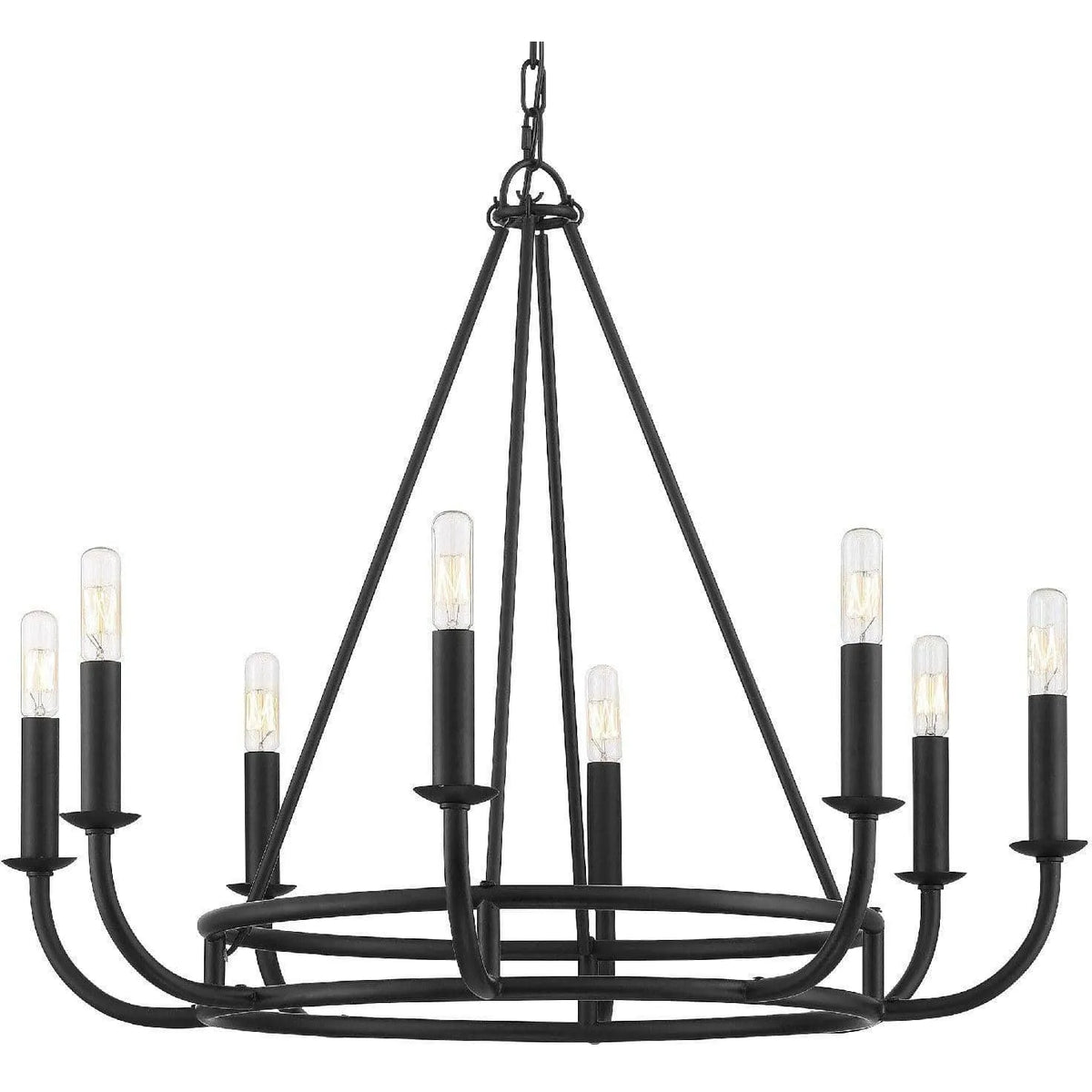 Crystorama - Bailey Eight Light Chandelier - BAI-A2108-MK | Montreal Lighting & Hardware