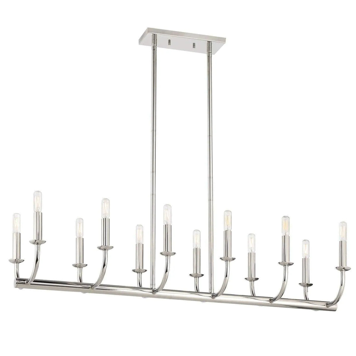 Crystorama - Bailey Linear Chandelier - BAI-A2112-PN | Montreal Lighting & Hardware