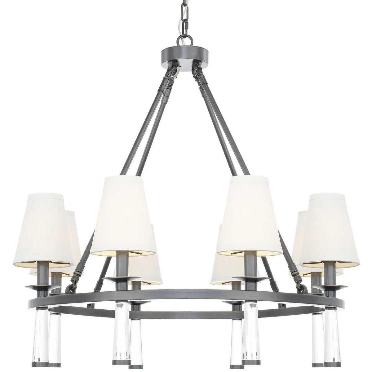 Crystorama - Baxter Eight Light Chandelier - 8867-OR | Montreal Lighting & Hardware