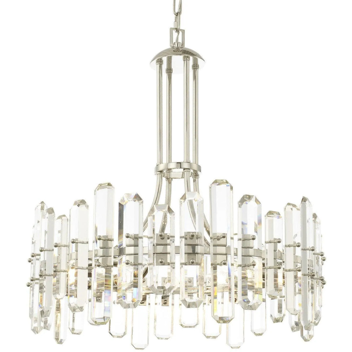 Crystorama - Bolton Eight Light Chandelier - BOL-8888-PN | Montreal Lighting & Hardware