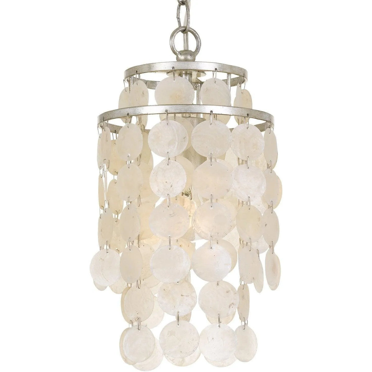 Crystorama - Brielle One Light Mini Chandelier - BRI-3000-SA | Montreal Lighting & Hardware